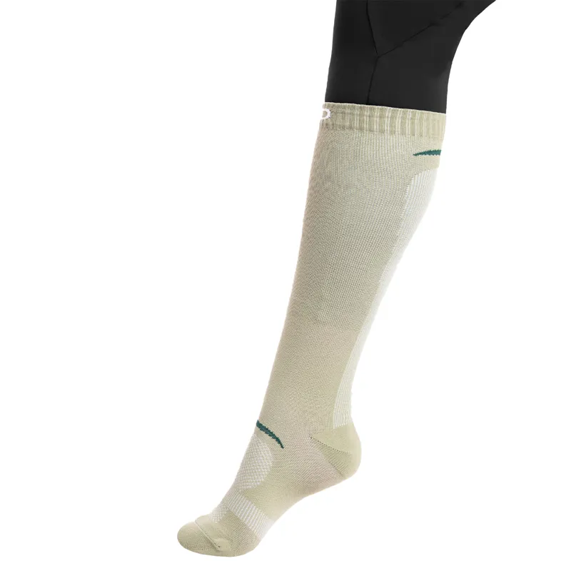 Aztec Diamond Define Womens Tall Riding Socks 2 Pack - Sage/Truffle-1