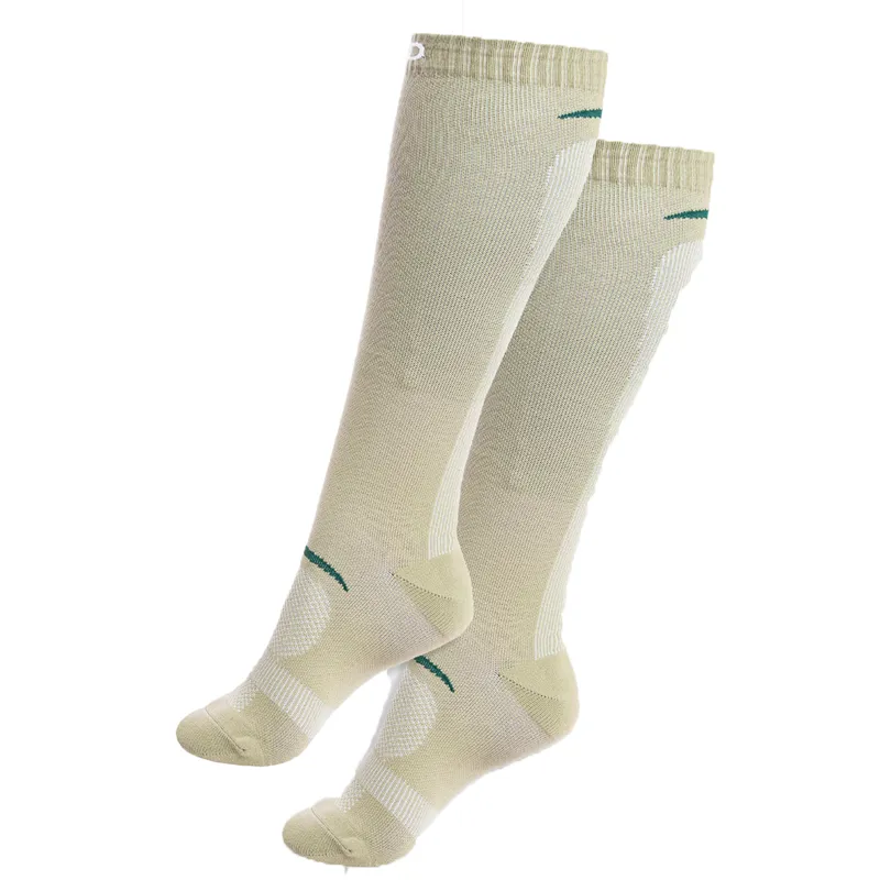 Aztec Diamond Define Womens Tall Riding Socks 2 Pack - Sage/Truffle-3