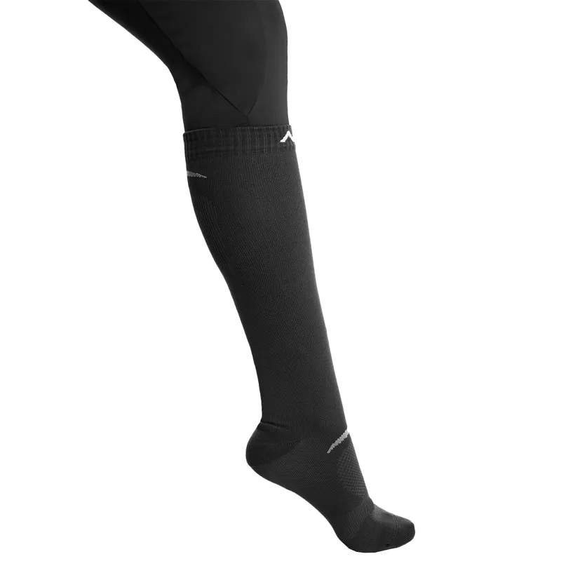 Aztec Diamond Define Ladies Riding Socks 2 Pack - Black/Azul-7