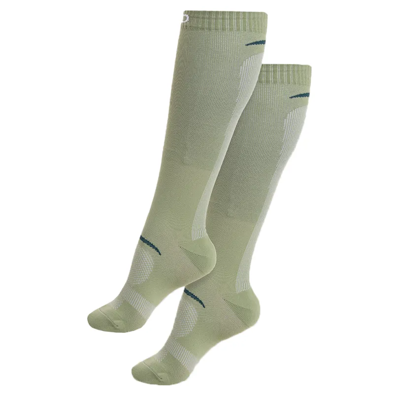 Aztec Diamond Define Womens Tall Riding Socks 2 Pack - Sage/Truffle-4