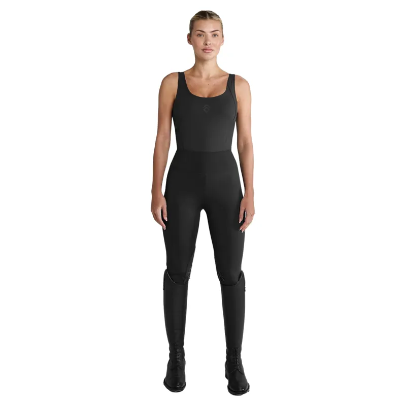 Aztec Diamond Essential Knee Grip Womens Leggings - Black-2