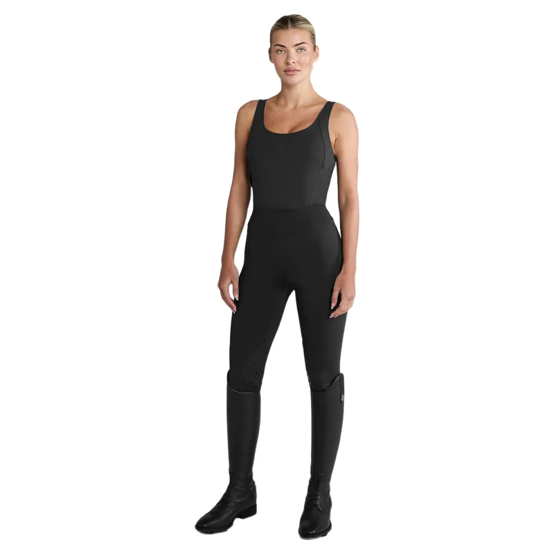 Aztec Diamond Essential Knee Grip Womens Leggings - Black-5