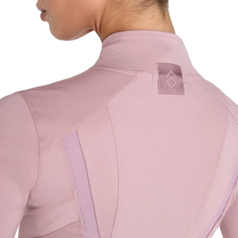 Aztec Diamond Fitted Womens Jacket  - Pink-3