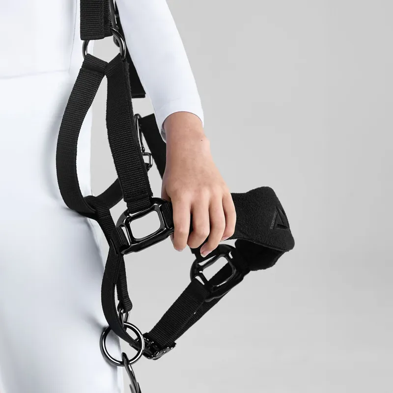 Aztec Diamond Panel Headcollar - Black Pre-Order-2