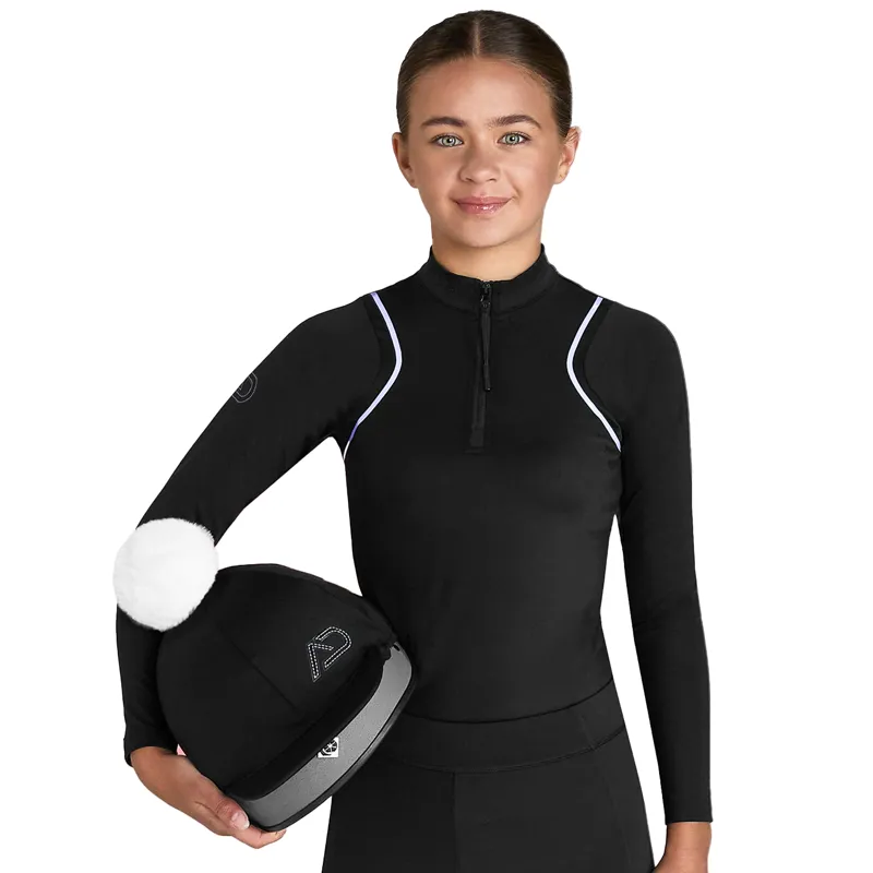 Aztec Diamond Young Rider Cosmic Hat Silk - Black-1