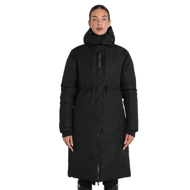 Aztec Diamond Insulated Waterproof Womens Rain Jacket - Black Pre-Order