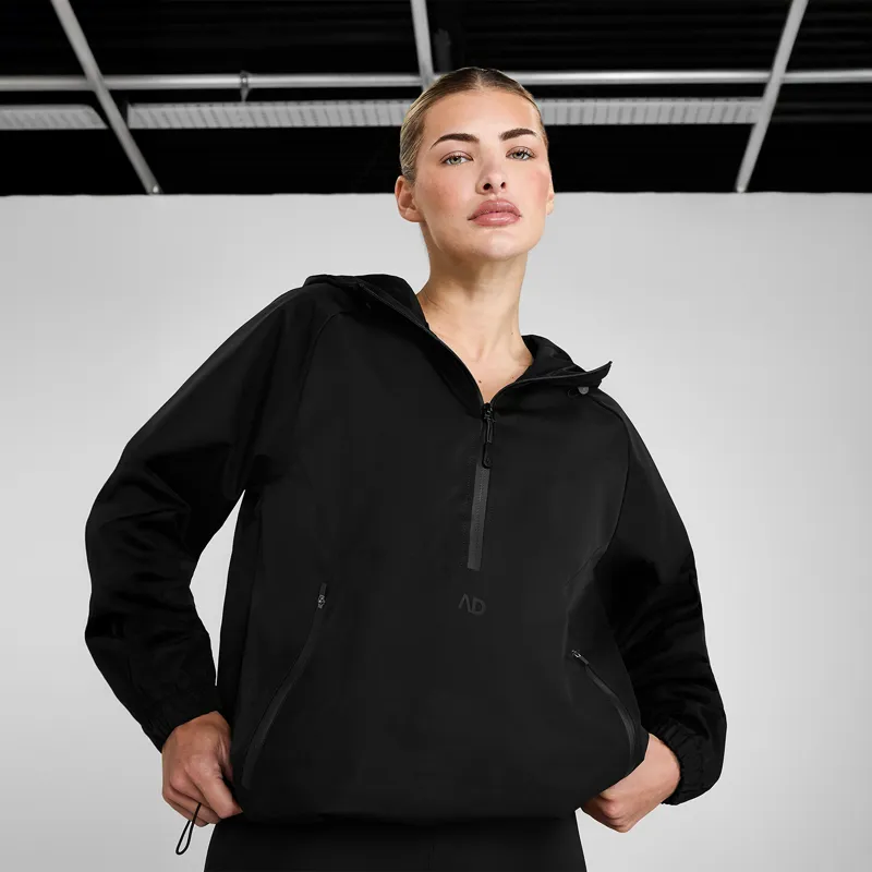 Aztec Diamond Weather Ready Ladies Half Zip Pull On Jacket - Black-3