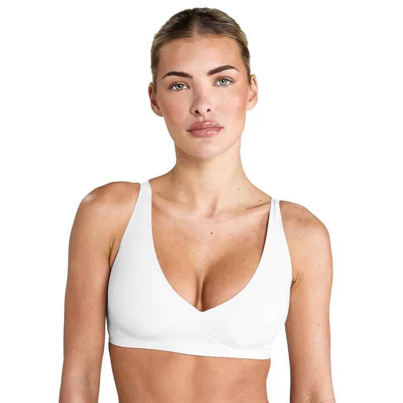 Aztec Diamond Ladies V Seamless Bra - White
