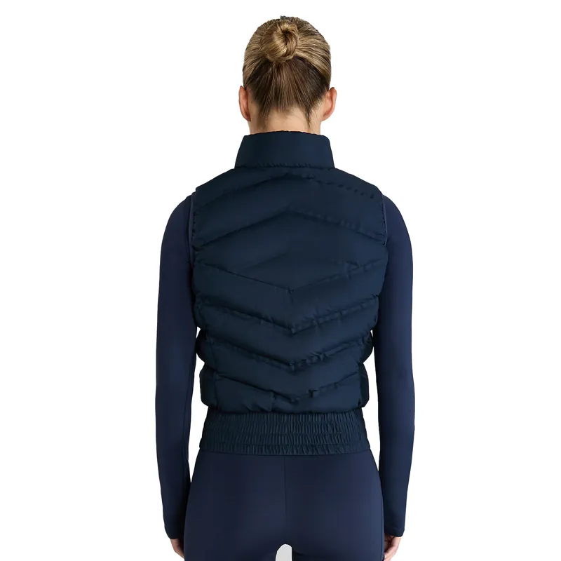Aztec Diamond Lightweight Ladies Gilet - Navy-1