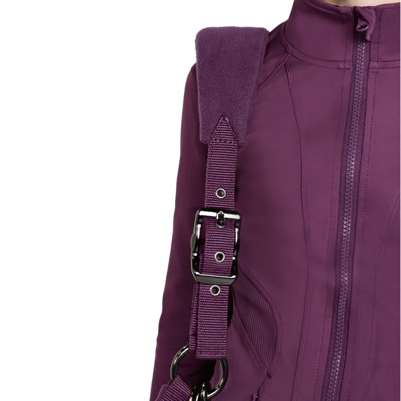 Aztec Diamond Panel Headcollar - Plum-3