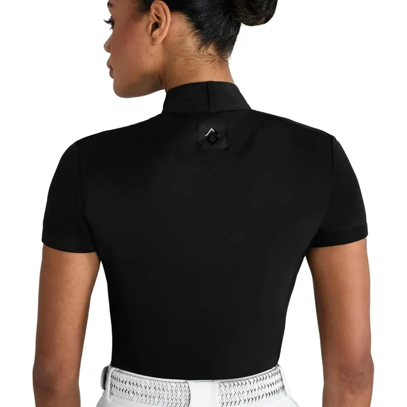 Aztec Diamond Premium Lightweight Womens Short Sleeve Shirt - Black-1