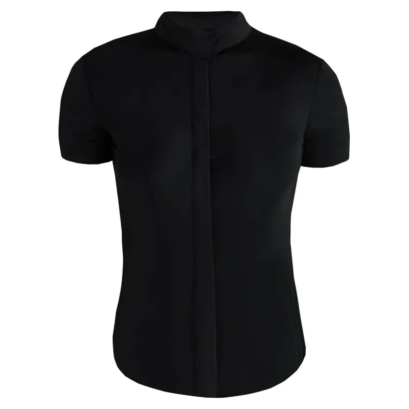 Aztec Diamond Premium Lightweight Womens Short Sleeve Shirt - Black-3