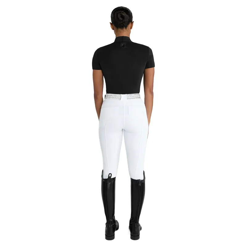 Aztec Diamond Premium Lightweight Womens Short Sleeve Shirt - Black-4