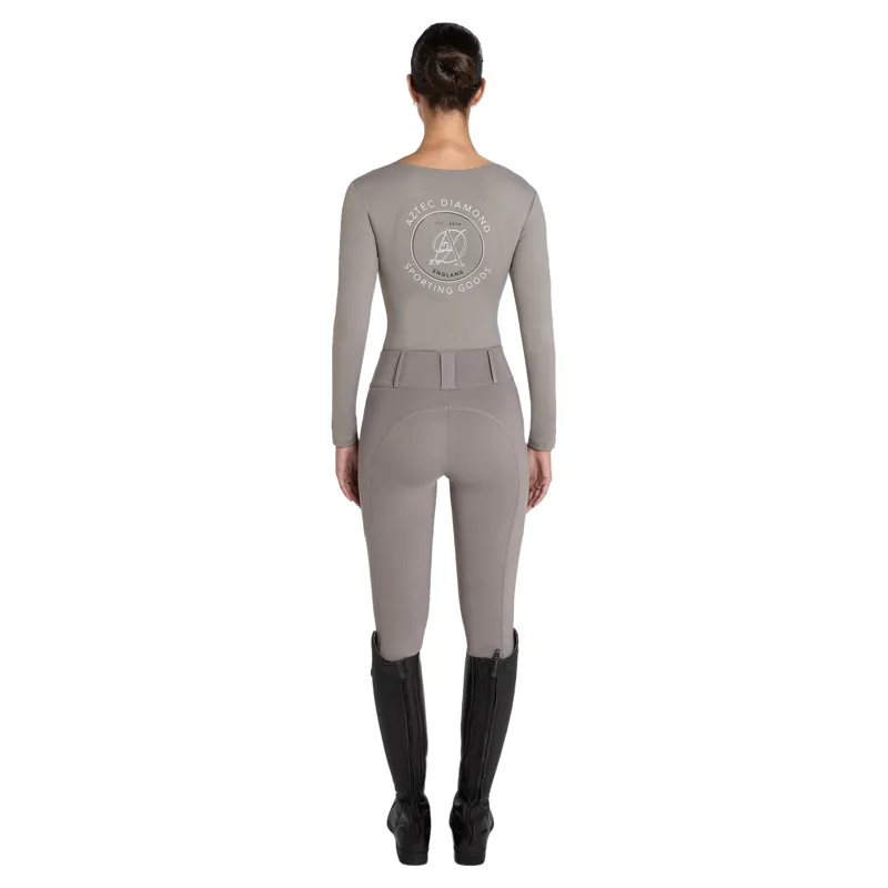 Aztec Diamond Sporting Goods Womens Knee Grip Riding Tights - Stone Pre-Order-1