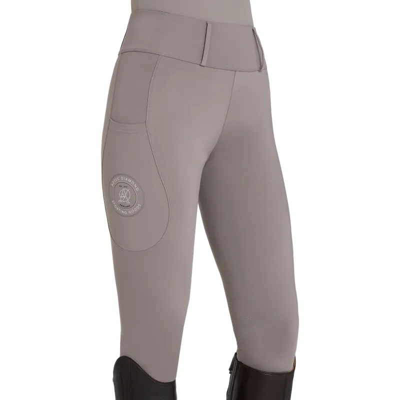 Aztec Diamond Sporting Goods Womens Knee Grip Riding Tights - Stone Pre-Order