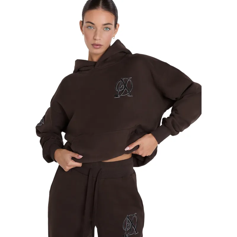 Aztec Diamond Sporting Goods Womens Pull On Hoodie - Cocoa-2