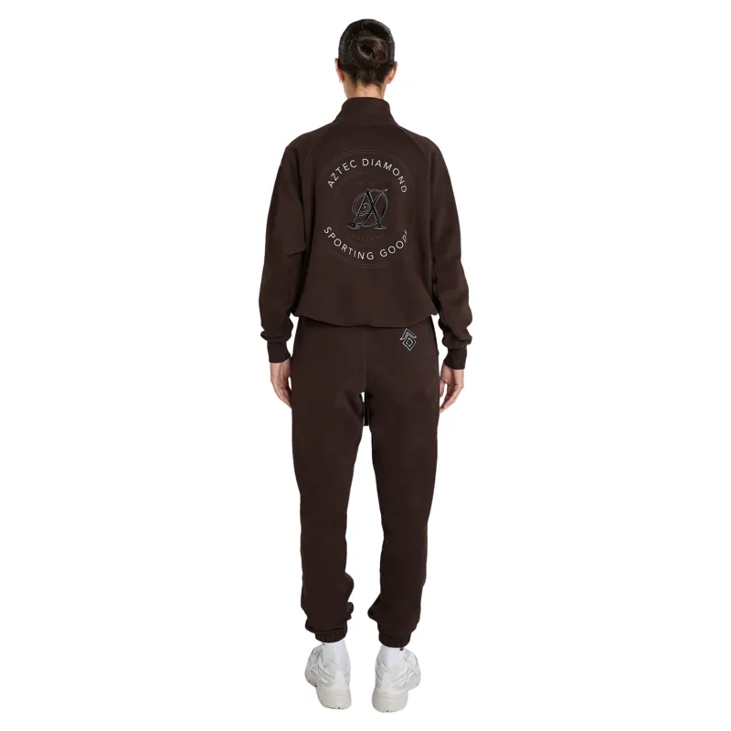 Aztec Diamond Sporting Goods Womens Half Zip Sweater - Cocoa Pre-Order-2