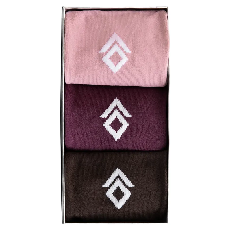 Aztec Diamond 3 Pack Sock Gift Box - Espresso/Plum/Pink Pre-Order-1