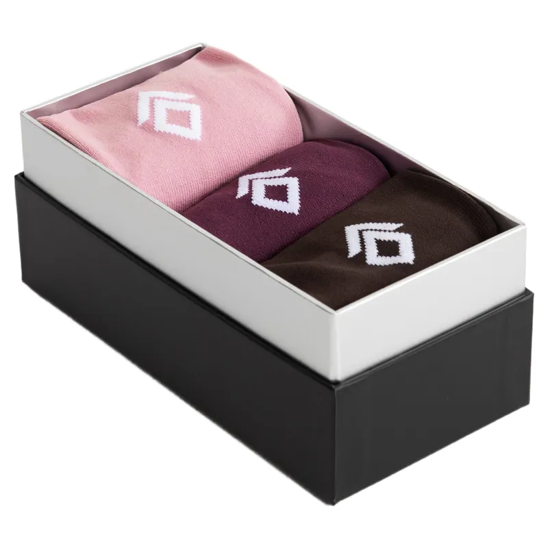 Aztec Diamond 3 Pack Sock Gift Box - Espresso/Plum/Pink Pre-Order