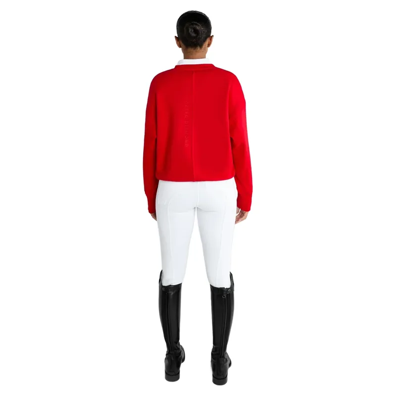 Aztec Diamond Sporting Goods Womens Crew Neck Jumper - Crimson Pre-Order-3