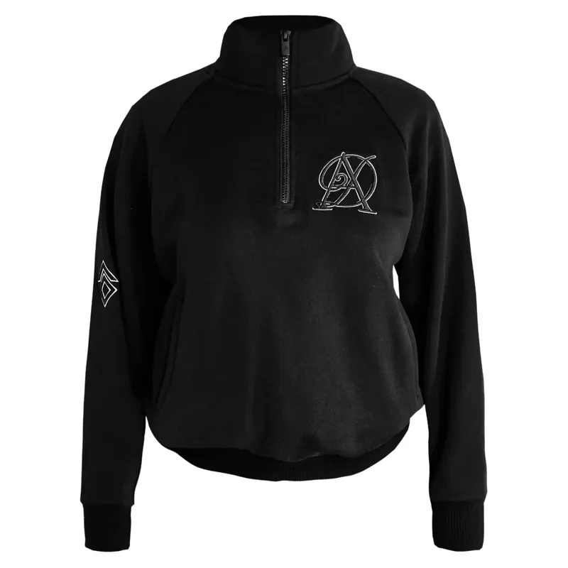 Aztec Diamond Sporting Goods Womens Half Zip Sweater - Black Pre-Order-2