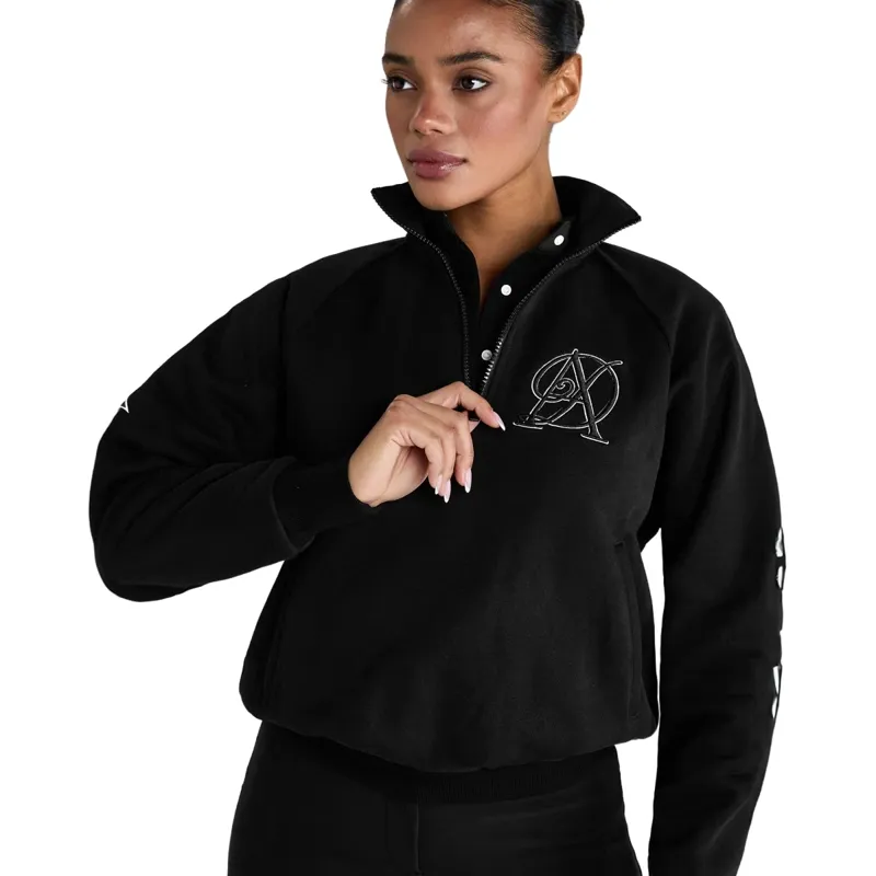 Aztec Diamond Sporting Goods Womens Half Zip Sweater - Black Pre-Order-5