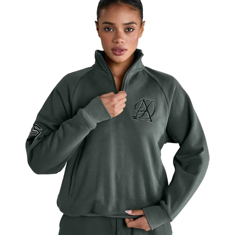Aztec Diamond Sporting Goods Womens Half Zip Sweater - Fern Pre-Order-6