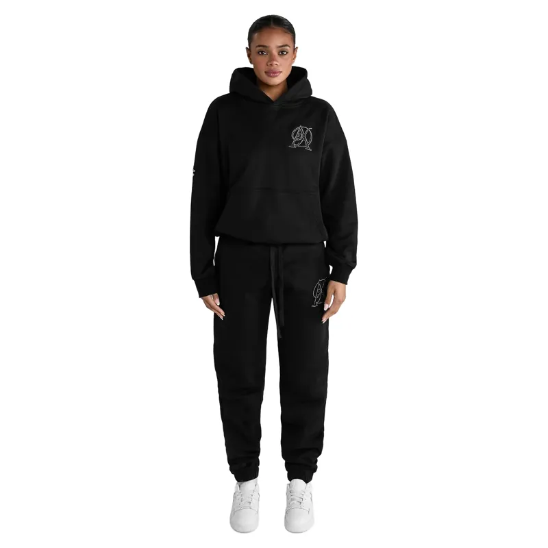 Aztec Diamond Sporting Goods Womens Pull On Hoodie - Black Pre-Order-3