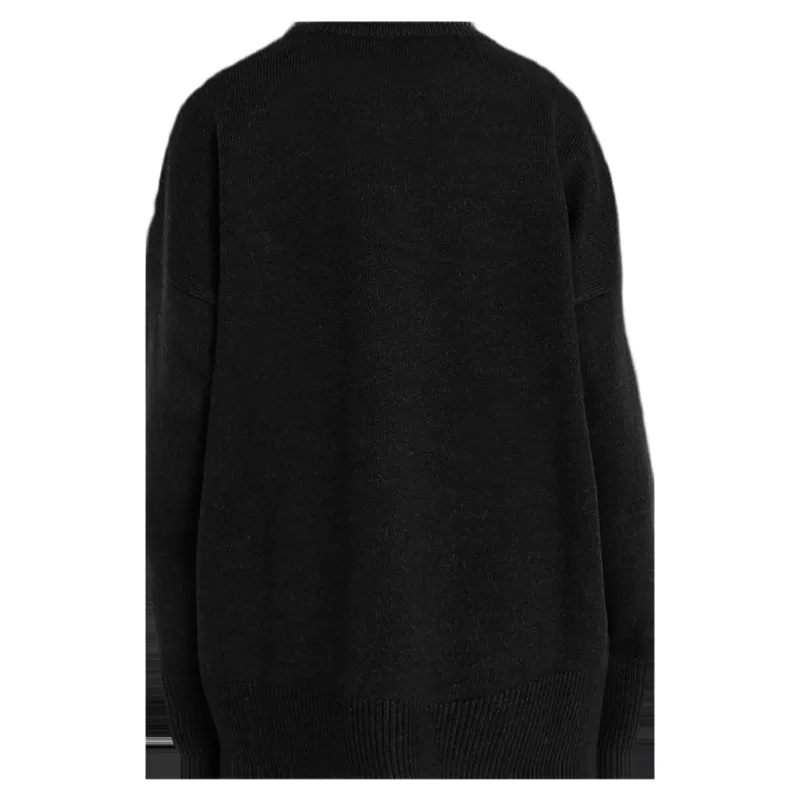Aztec Diamond Womens Knit Crew Neck Sweater - Black Pre-Order-8