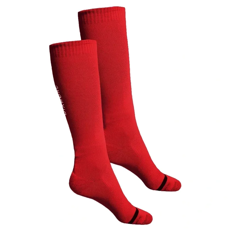 Aztec Diamond Technical Womens Tall Riding Socks Twin Pack - Crimson Pre-Order-1