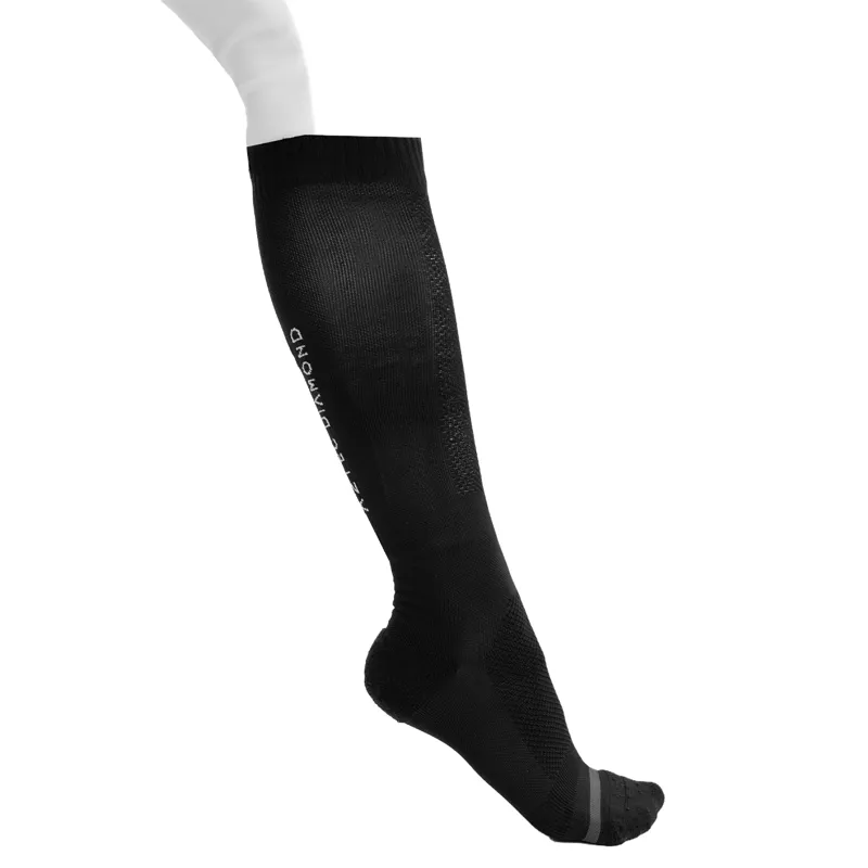 Aztec Diamond Young Rider Technical Riding Socks Twin Pack - Black-1