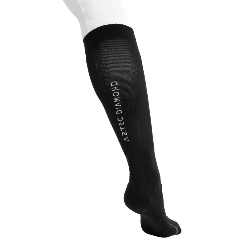 Aztec Diamond Young Rider Technical Riding Socks Twin Pack - Black-2