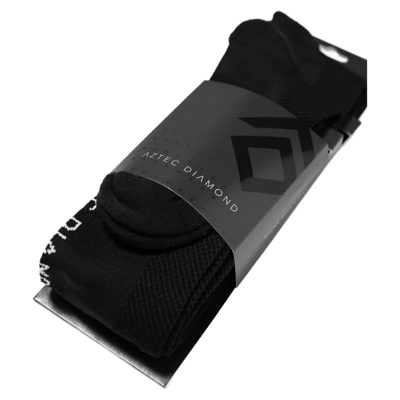 Aztec Diamond Young Rider Technical Riding Socks Twin Pack - Black-4