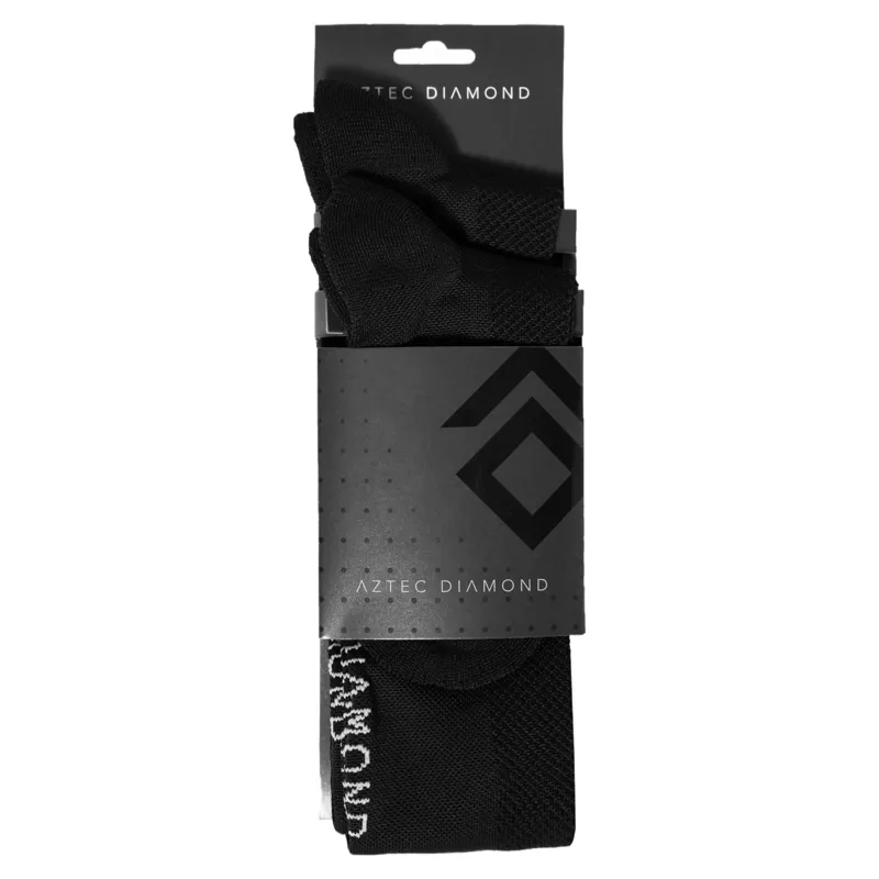 Aztec Diamond Young Rider Technical Riding Socks Twin Pack - Black-5