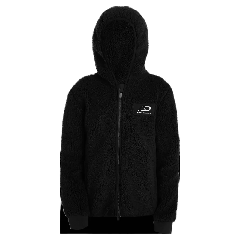 Aztec Diamond Young Rider Teddy Fleece Jacket - Black-4