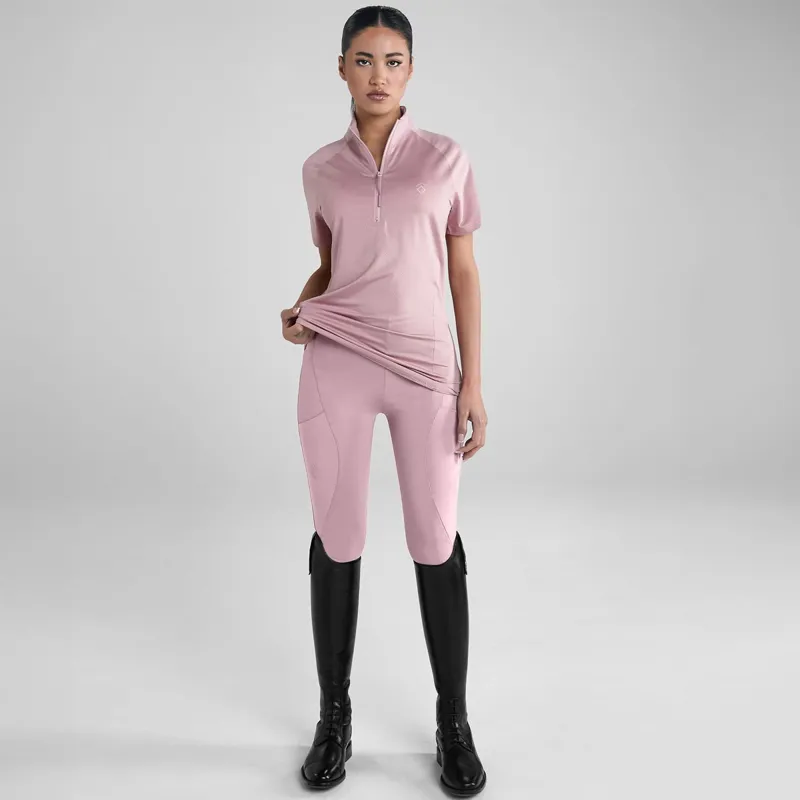 Aztec Diamond Ventilated Women's Short Sleeve Shirt - Pink Pre-Order-3