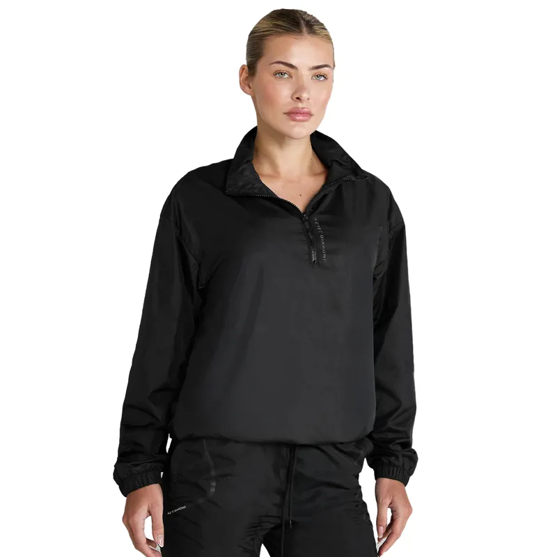Aztec Diamond Waterproof Womens Half Zip Track Jacket - Black