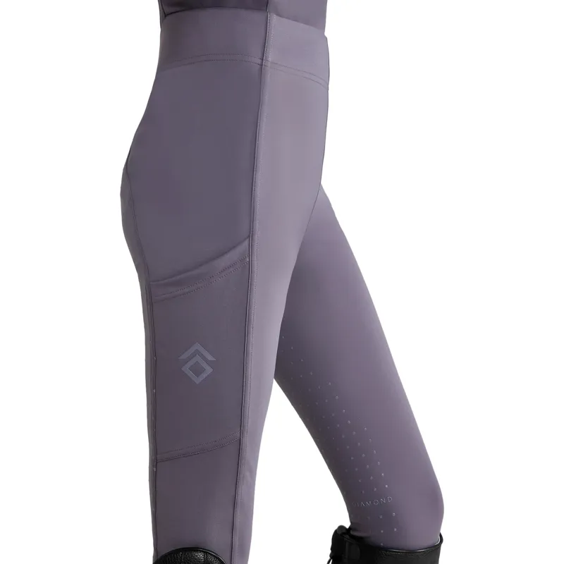 Aztec Diamond Young Rider Full Grip Junior Riding Leggings - Amethyst Pre-Order-1