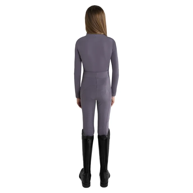 Aztec Diamond Young Rider Long Sleeve Junior Base Layer - Amethyst Pre-Order-4
