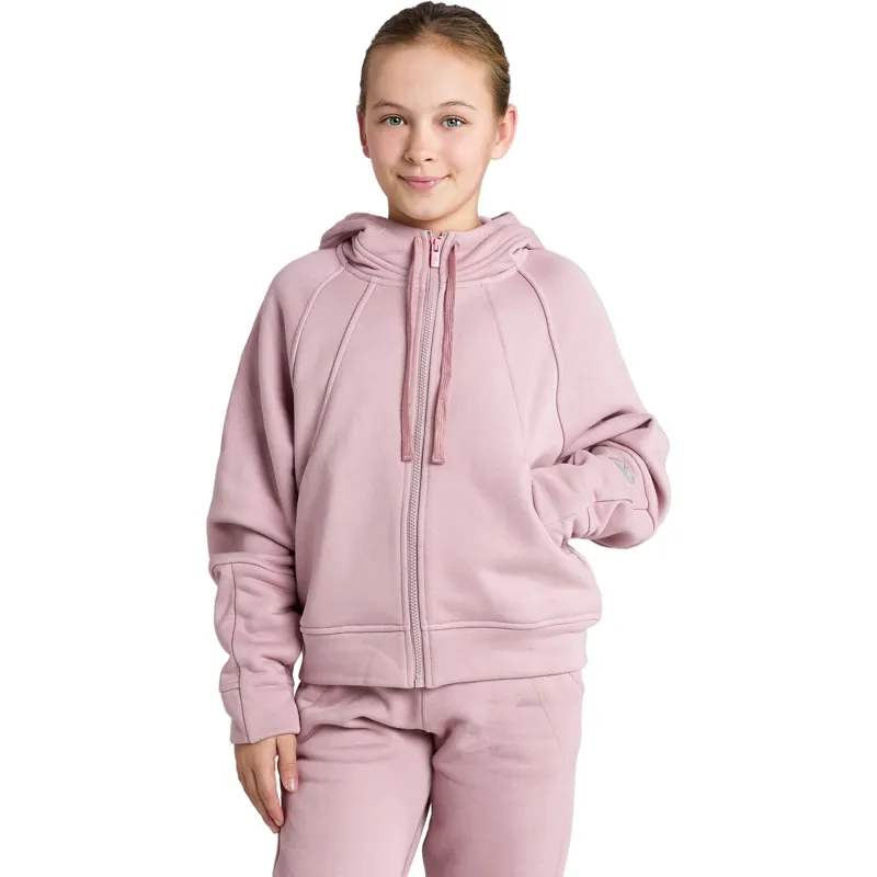 Aztec Diamond Young Rider Panel Full Zip Junior Hoodie - Pink Pre-Order