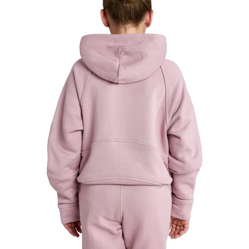 Aztec Diamond Young Rider Panel Full Zip Junior Hoodie - Pink Pre-Order-1