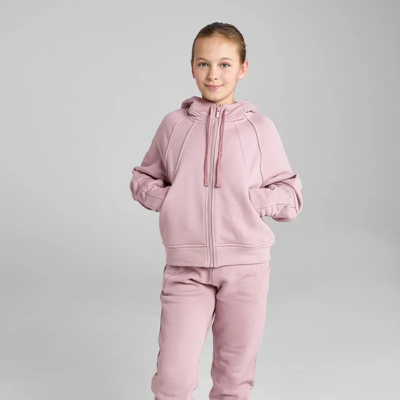 Aztec Diamond Young Rider Panel Full Zip Junior Hoodie - Pink Pre-Order-2