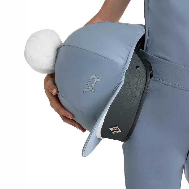 Aztec Diamond Young Rider Hat Silk - Ash Blue