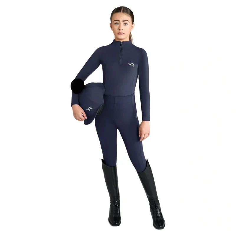 Aztec Diamond Young Rider Hat Silk - Navy-2