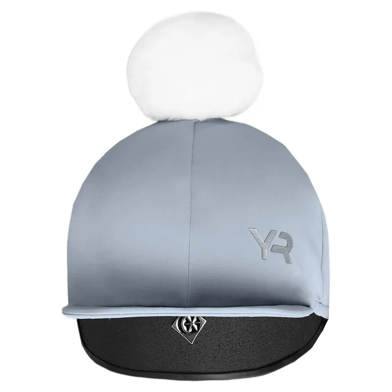 Aztec Diamond Young Rider Hat Silk - Ash Blue-2