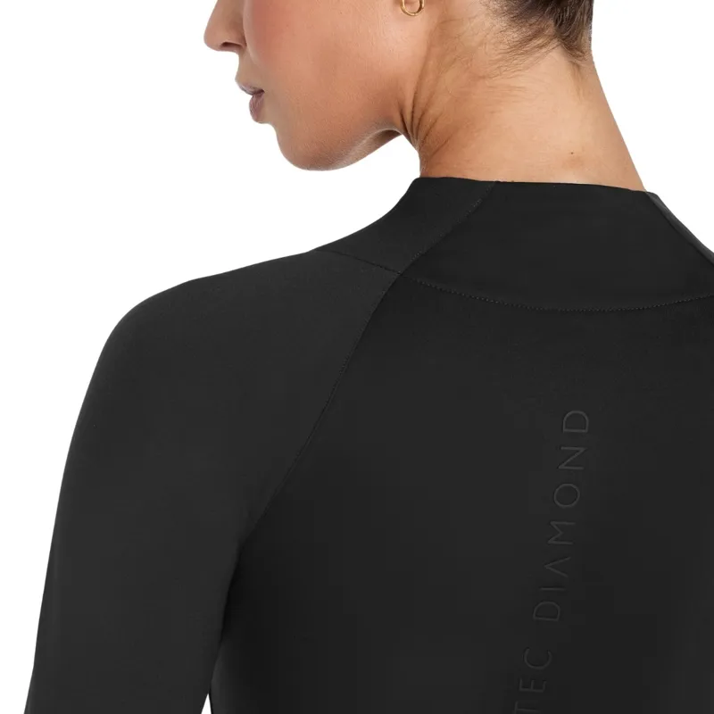 Aztec Diamond Soft Fleece Womens Thermal Base Layer - Black Pre-Order-6