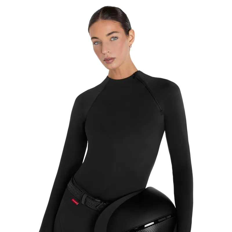 Aztec Diamond Soft Fleece Womens Thermal Base Layer - Black Pre-Order-5