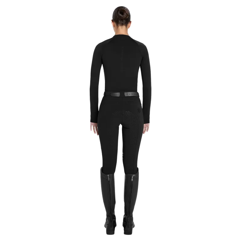 Aztec Diamond Soft Fleece Womens Thermal Base Layer - Black Pre-Order-4