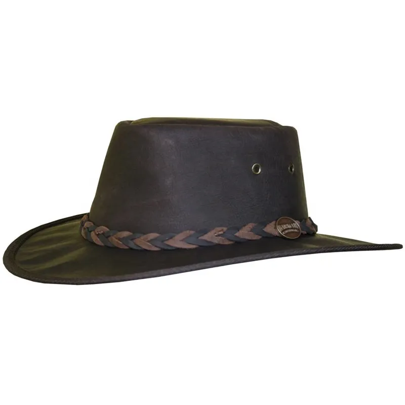 Barmah Kangaroo Squashy Hat - Brown Crackle