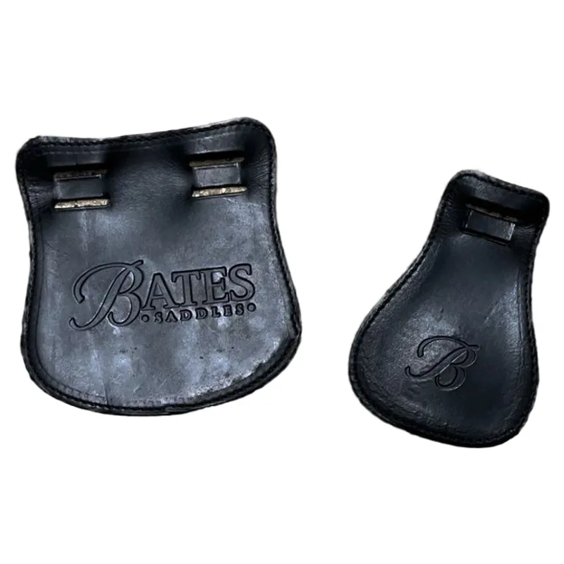 Bates Saddle Buckle Guards - Set Of 2 - Classic Black